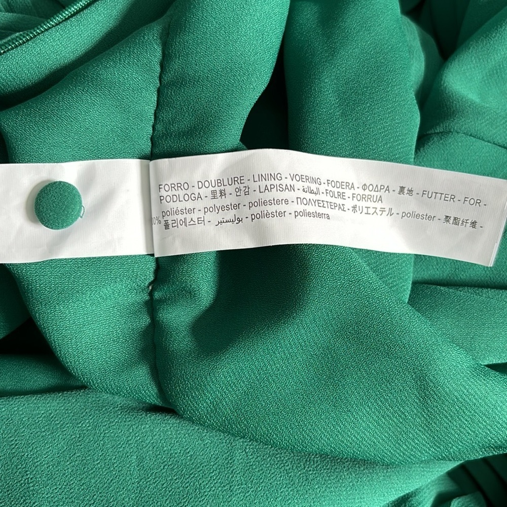 ZARA Green Pleated Jumpsuit Size XXL❗️PRICE IS FIRM❗️ - Picture 10 of 12